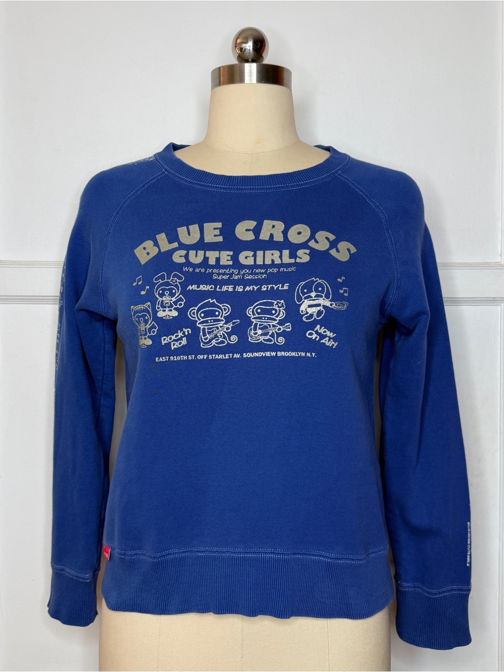 Blue Cross blue sweatshirt